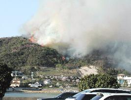 Forest fire spreads, 76 households urged to evacuate